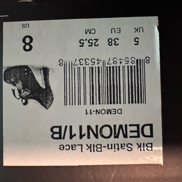 Demonia Black Heels Striking Shoes - Picture 5 of 5